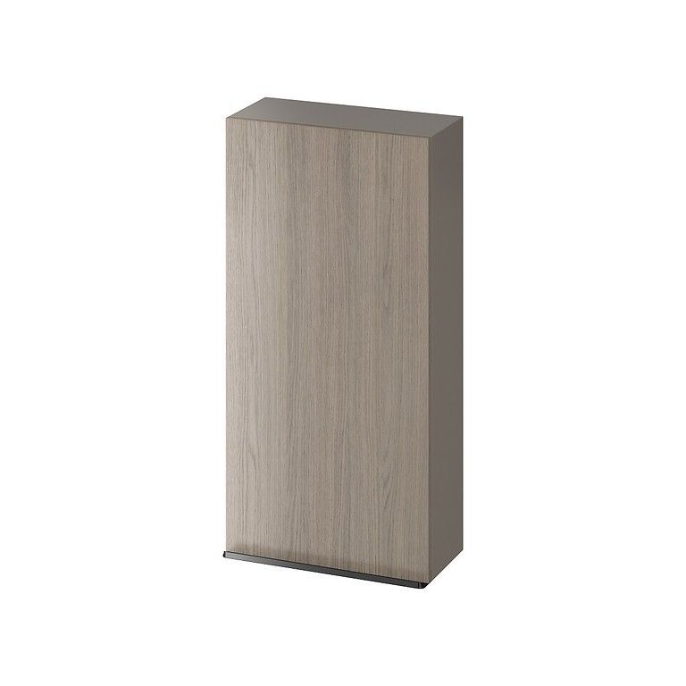 CERSANIT - Závěsná skříňka VIRGO 40 šedý dub s černými úchyty S522-038 - Hezká koupelna s.r.o.