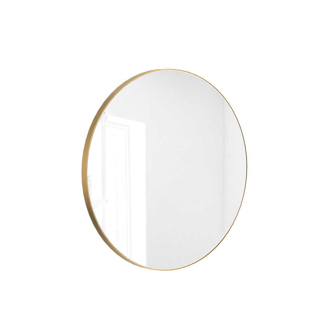 Massi Kulaté zrcadlo VALO Slim 70cm,zlatá matná - Hezká koupelna s.r.o.