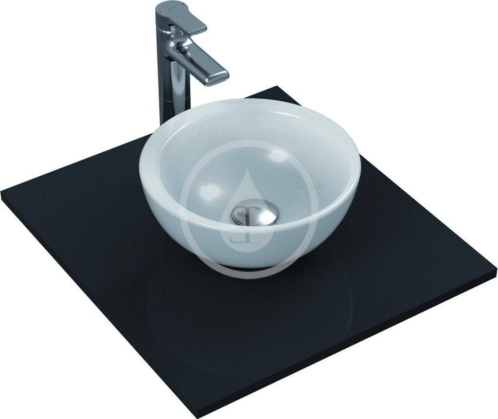 Ideal Standard Umyvadlo kruhové, průměr 340 mm, s Ideal Plus, bílá K0793MA - Hezká koupelna s.r.o.