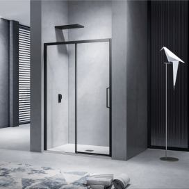 H K Posuvné sprchové dveře NERO 96-100 cm