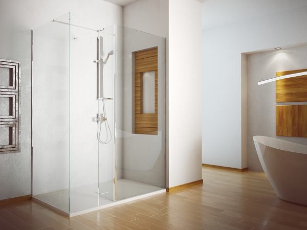 Besco INDRE 140 sprchová zástěna WALK IN, 140 x 90 x 195cm - Hezká koupelna s.r.o.