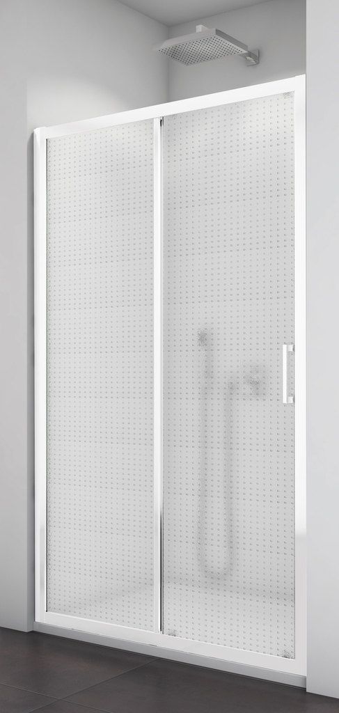 SanSwiss TOPS2 1600 04 30 Sprchové dveře jednodílné 160 cm, bílá/mastercarré - Hezká koupelna s.r.o.