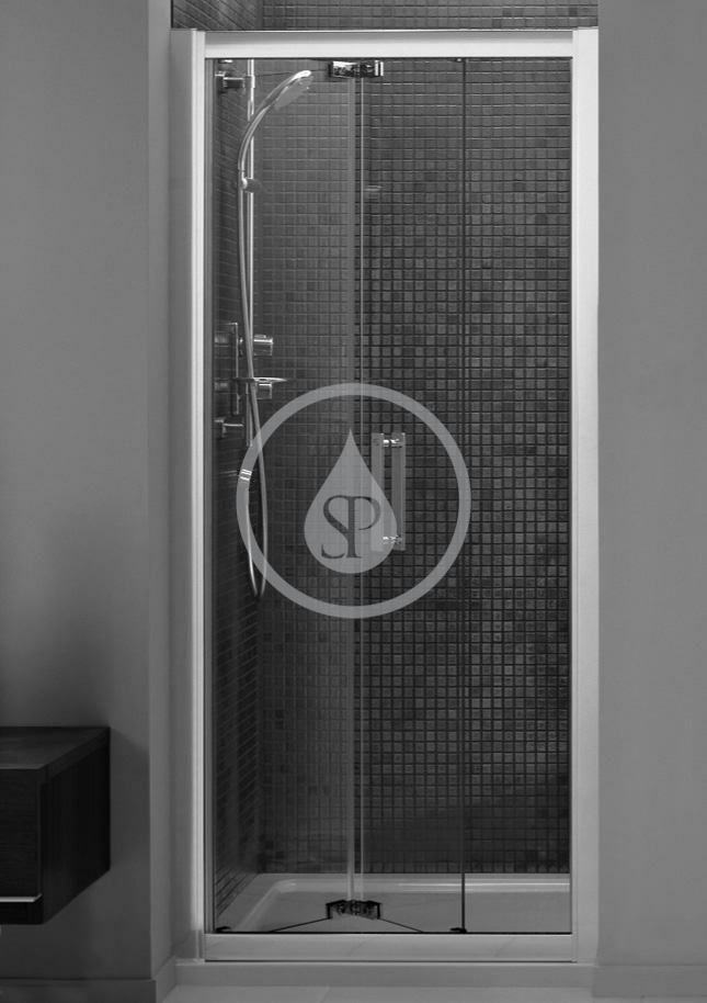 Ideal Standard Sprchové dveře skládací 870-920 mm, lesklý hliník/číré sklo L6369EO - Hezká koupelna s.r.o.