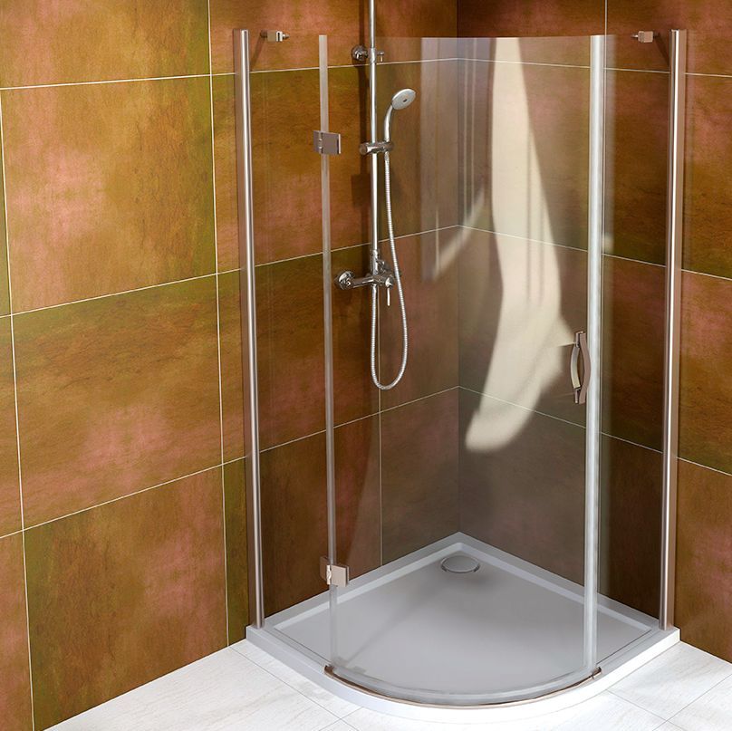 GELCO - LEGRO čtvrtkruhová sprchová zástěna jednokřídlá 900x900mm, čiré sklo GL6590 - Hezká koupelna s.r.o.