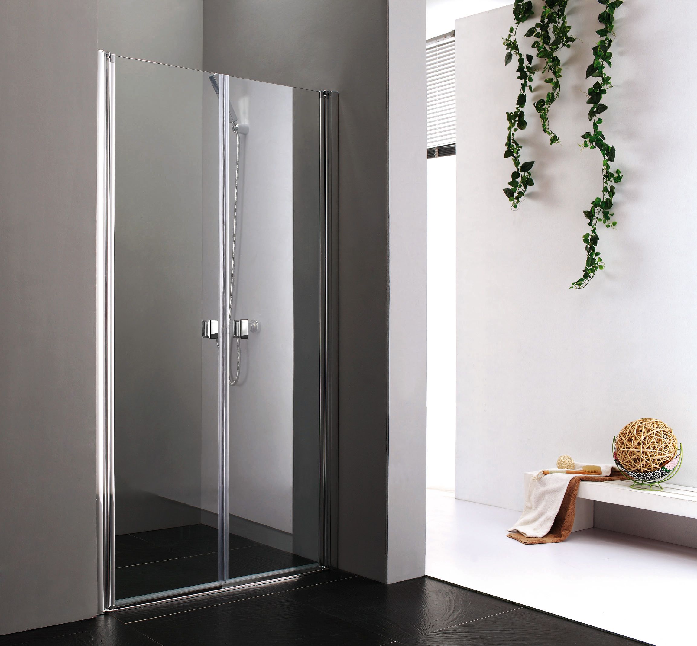 Aquatek Glass B2 90 sprchové dveře do niky dvoukřídlé 87-91cm A152512 - Hezká koupelna s.r.o.