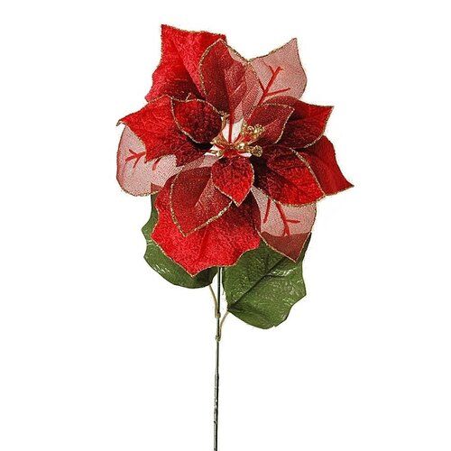 Vánoční růže červená, 55 cm - 4home.cz