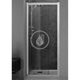 Ideal Standard Sprchové dveře skládací 870-920 mm, lesklý hliník/číré sklo L6369EO
