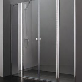 Aquatek Glass B4 105 sprchové dveře do niky dvoukřídlé s pevnou stěnou 100,5-104cm A152515