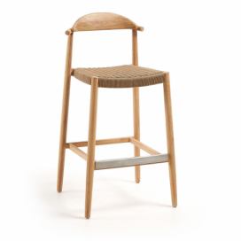 Venkovní barová židle z eukalyptového dřeva Kave Home Glynis