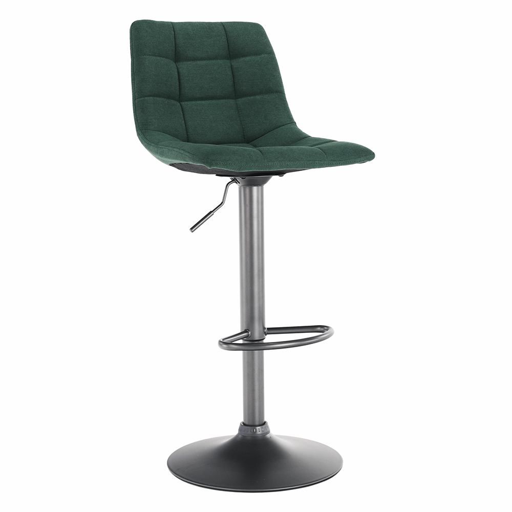  Barová židle, zelená / černá, LAHELA - Mobler.cz