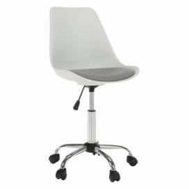 Kancelářská židle DARISA NEW bílá / šedá Tempo Kondela