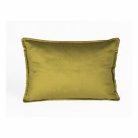 Sametový polštář ve zlaté barvě Velvet Atelier Golden, 50 x 35 cm Bonami.cz