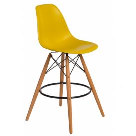 Barová židle P016V PP tmavě olivová