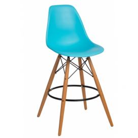 Barová židle P016V PP oceánská modř