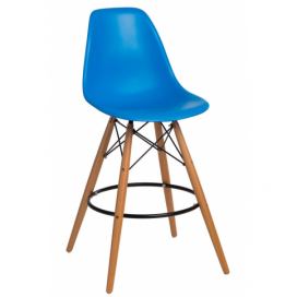 Barová židle P016V PP modrá
