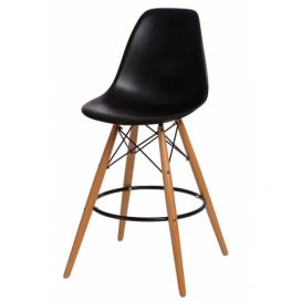 Barová židle P016V PP černá