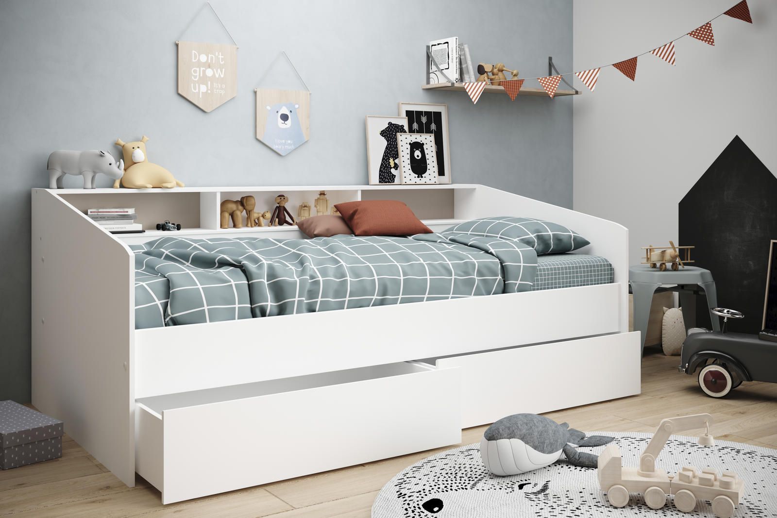 Aldo Dětská postel se sadou šuplíků pro kluka Sleep - Nábytek ALDO