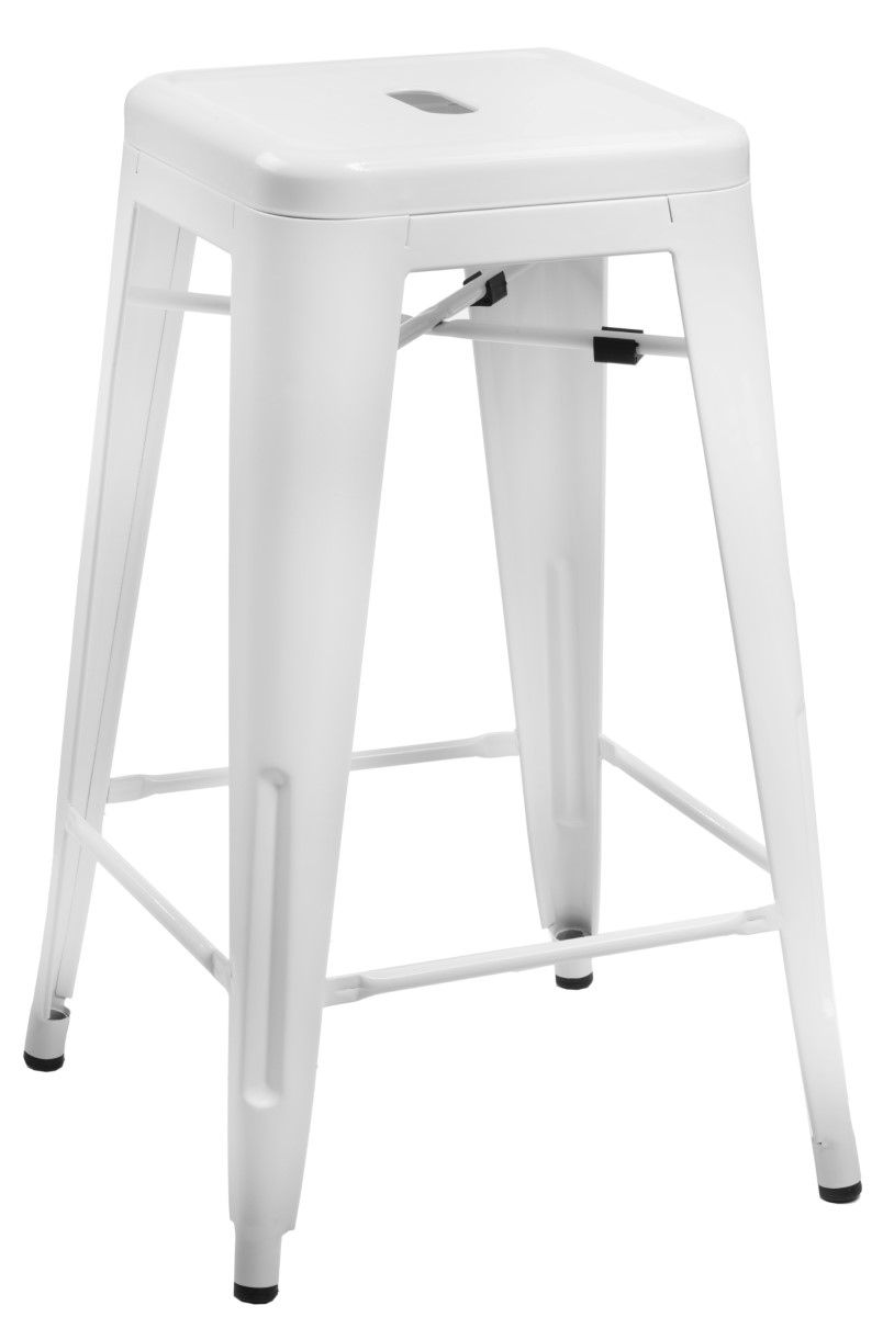  Barová židle PARIS 75cm bílá insp. TOLIX - Mobler.cz