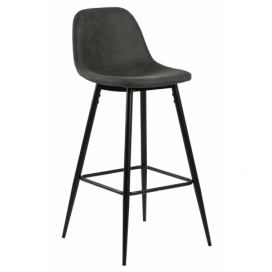  Barová stolička Wilma antracitový/černý