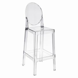  Barová stolička Viki transparentní 75cm