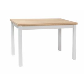 Stůl ADAM DUB WOTAN /bílý MAT 100x60