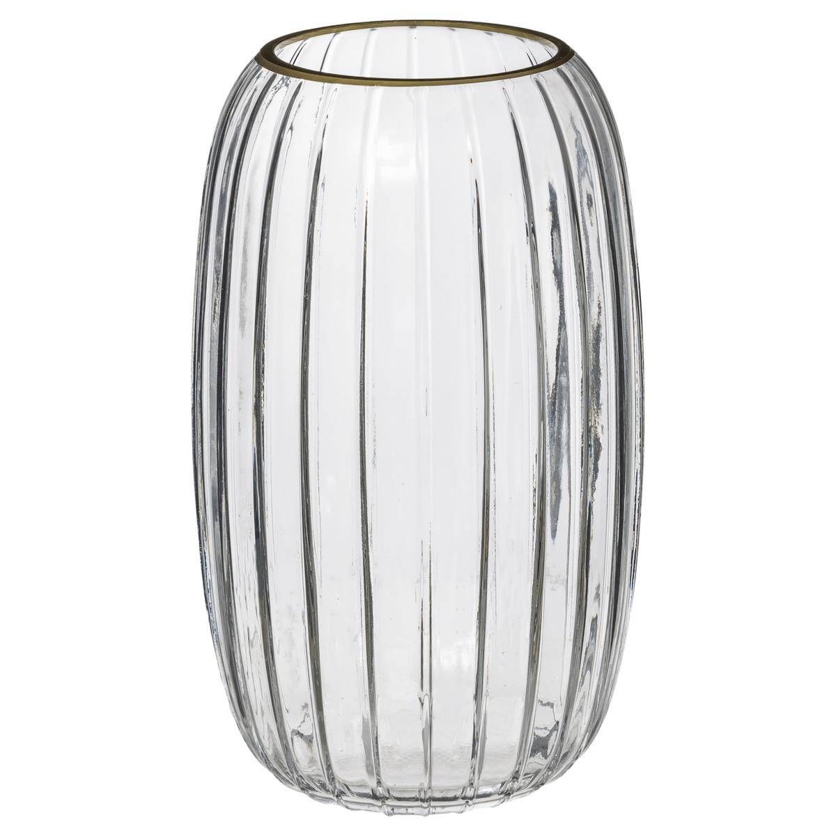 Atmosphera Sklěněná váza, transparentní, 25 cm - EMAKO.CZ s.r.o.