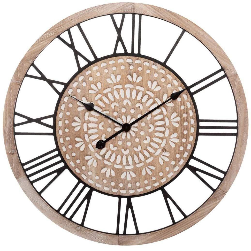Atmosphera Dekorativní nástěnné hodiny BOHO, O 67 cm, Římská čísla - EMAKO.CZ s.r.o.