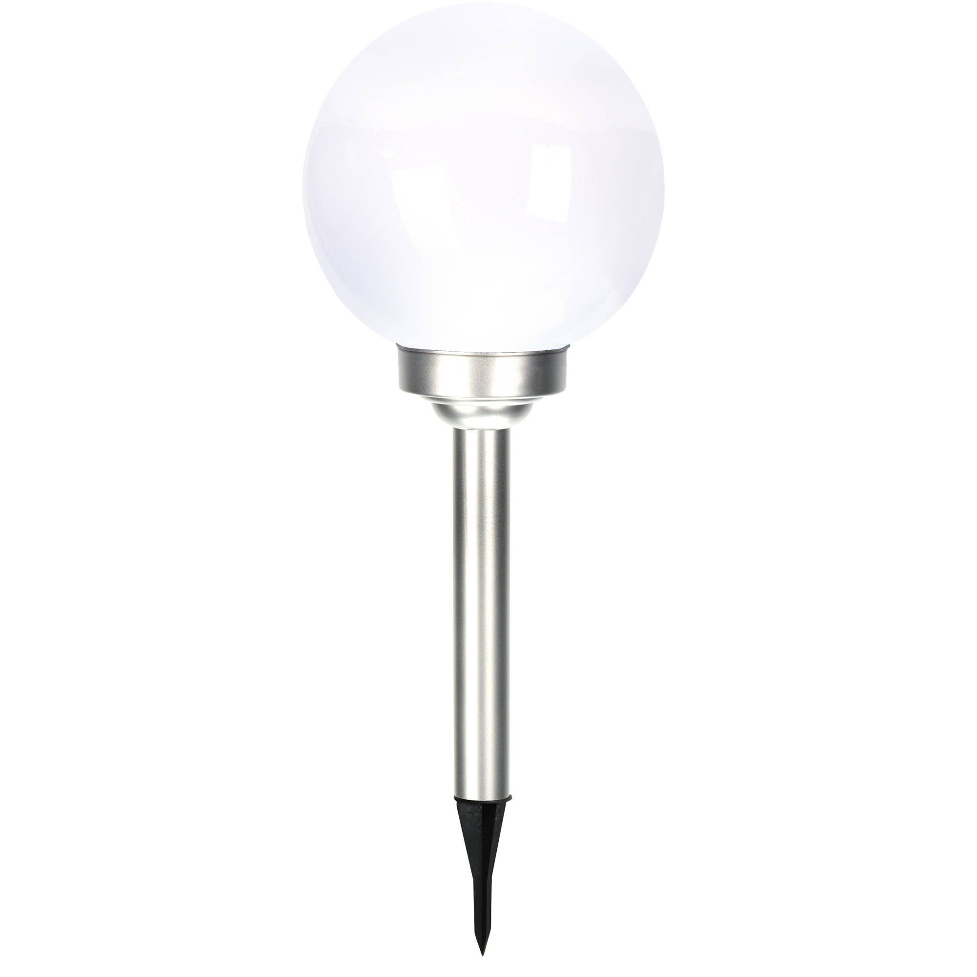ProGarden Solární kulatá lampa, O 20 x 52 cm, 4 LED, bílá - EMAKO.CZ s.r.o.