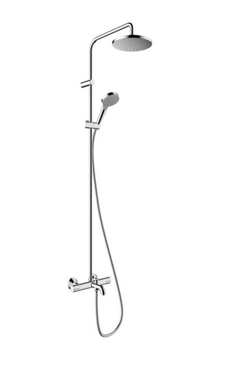 Sprchový systém Hansgrohe Vernis Blend na stěnu s termostatickou baterií chrom 26274000 - Siko - koupelny - kuchyně