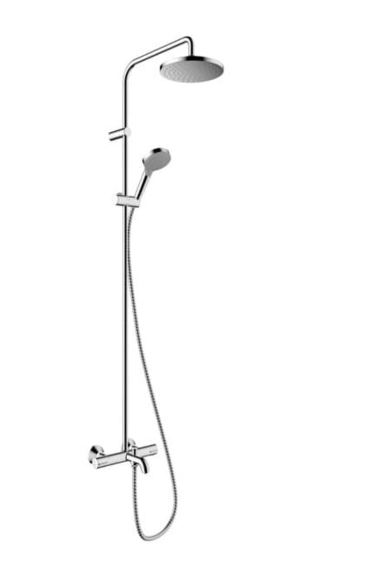 Sprchový systém Hansgrohe Vernis Blend na stěnu s termostatickou baterií chrom 26079000 - Siko - koupelny - kuchyně