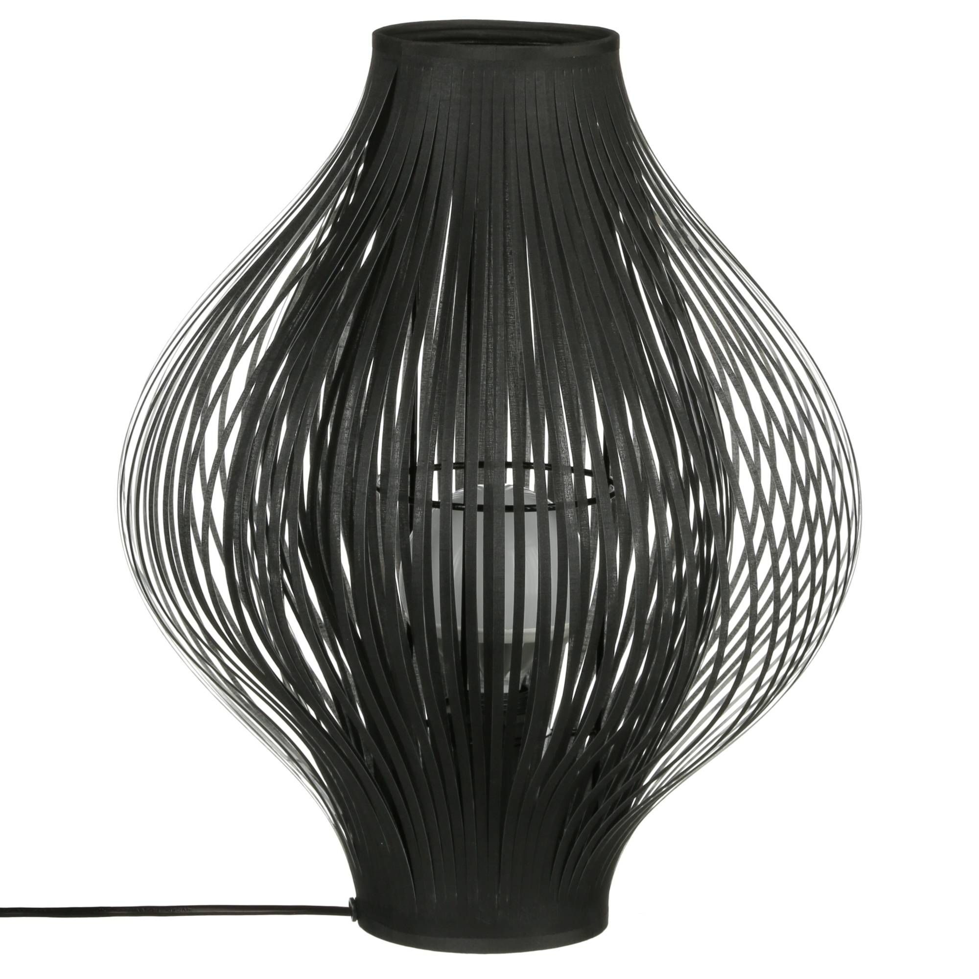 Atmosphera Stolní lampa YISA, výška 45 cm, černá - EMAKO.CZ s.r.o.