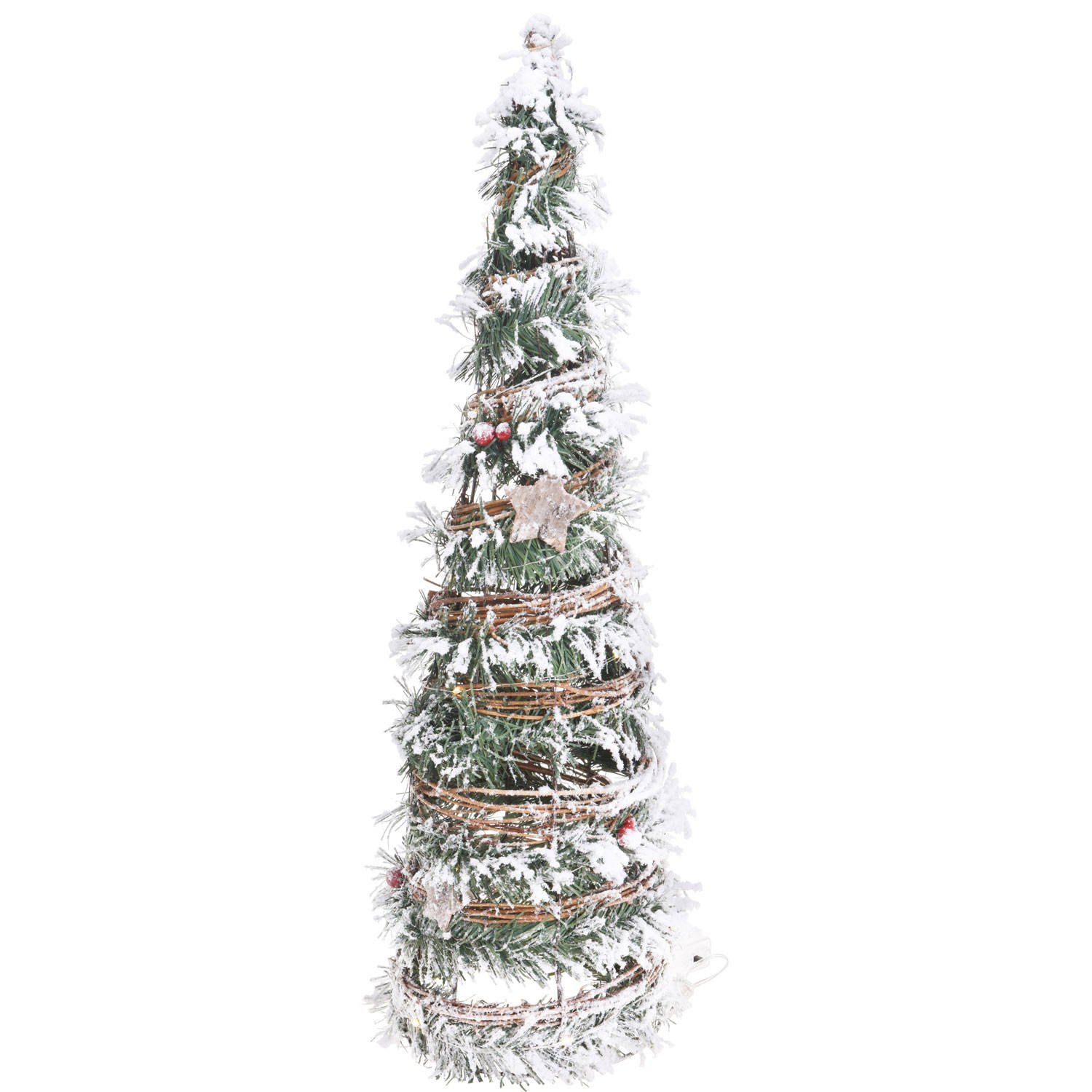 Home Styling Collection LED vánoční strom z ratanu, 57 cm, 20 světel - EMAKO.CZ s.r.o.