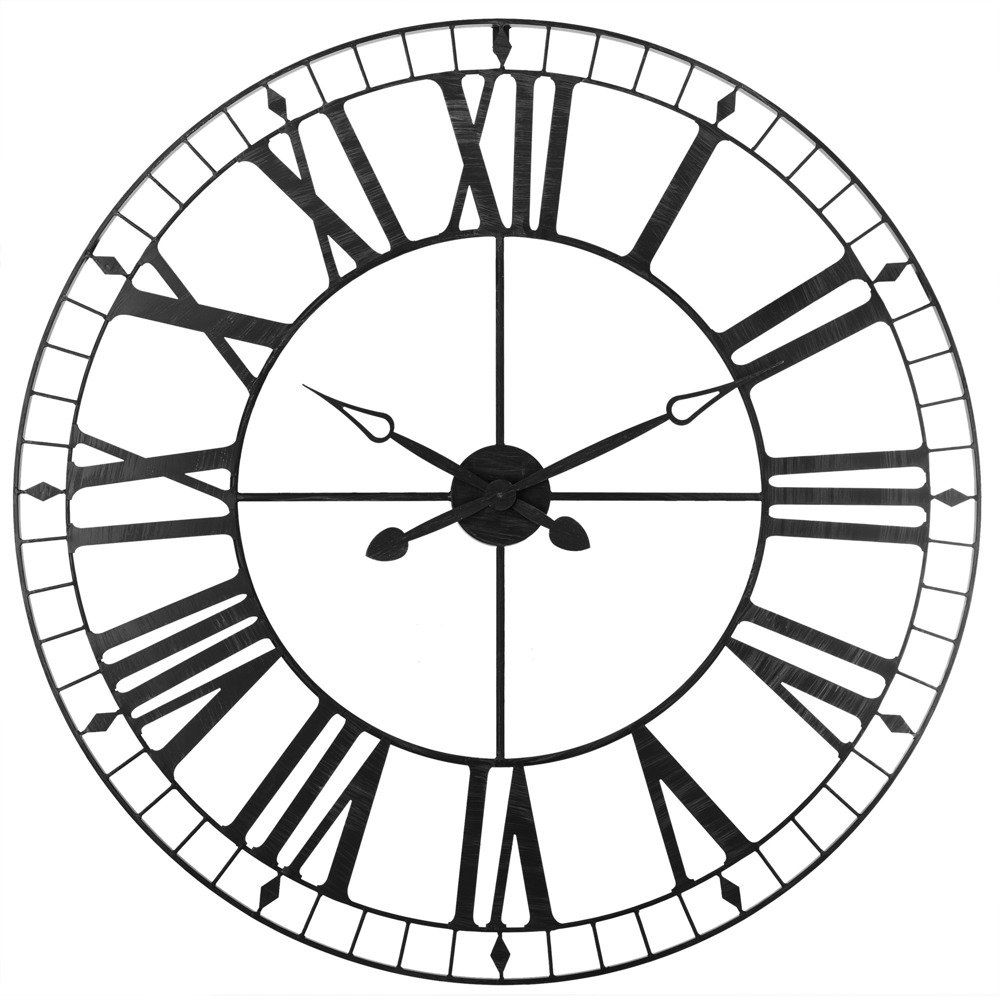 Atmosphera Nástěnné hodiny v retro stylu, kovové, 88 cm - EDAXO.CZ s.r.o.