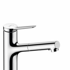 Dřezová baterie Hansgrohe Zesis s vytahovací sprškou, 2 proudy chrom 74810000