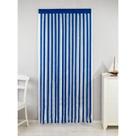 Závěs pro dveře pokoje, 90 x 200 cm, bílá a modrá, WENKO