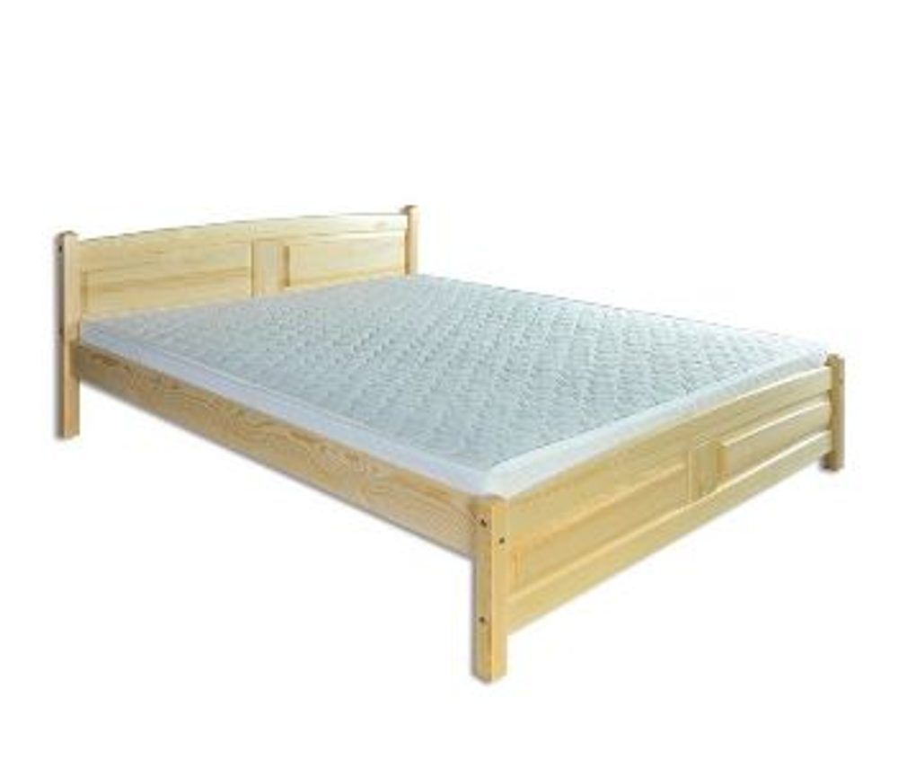 Drewmax Drewmax Vyvýšená borovicová postel LK104 200 x 200 cm - maxi-postele.cz