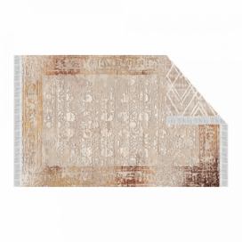 Tempo Kondela Oboustranný koberec NESRIN 180x270 cm - béžová/vzor