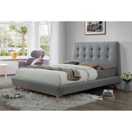 Čalouněná postel DONA 160x200 šedá