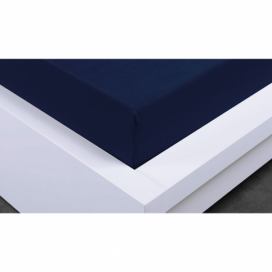 Home Elements Napínací prostěradlo Jersey 180x200 cm, Tmavě modré, 100% bavlna