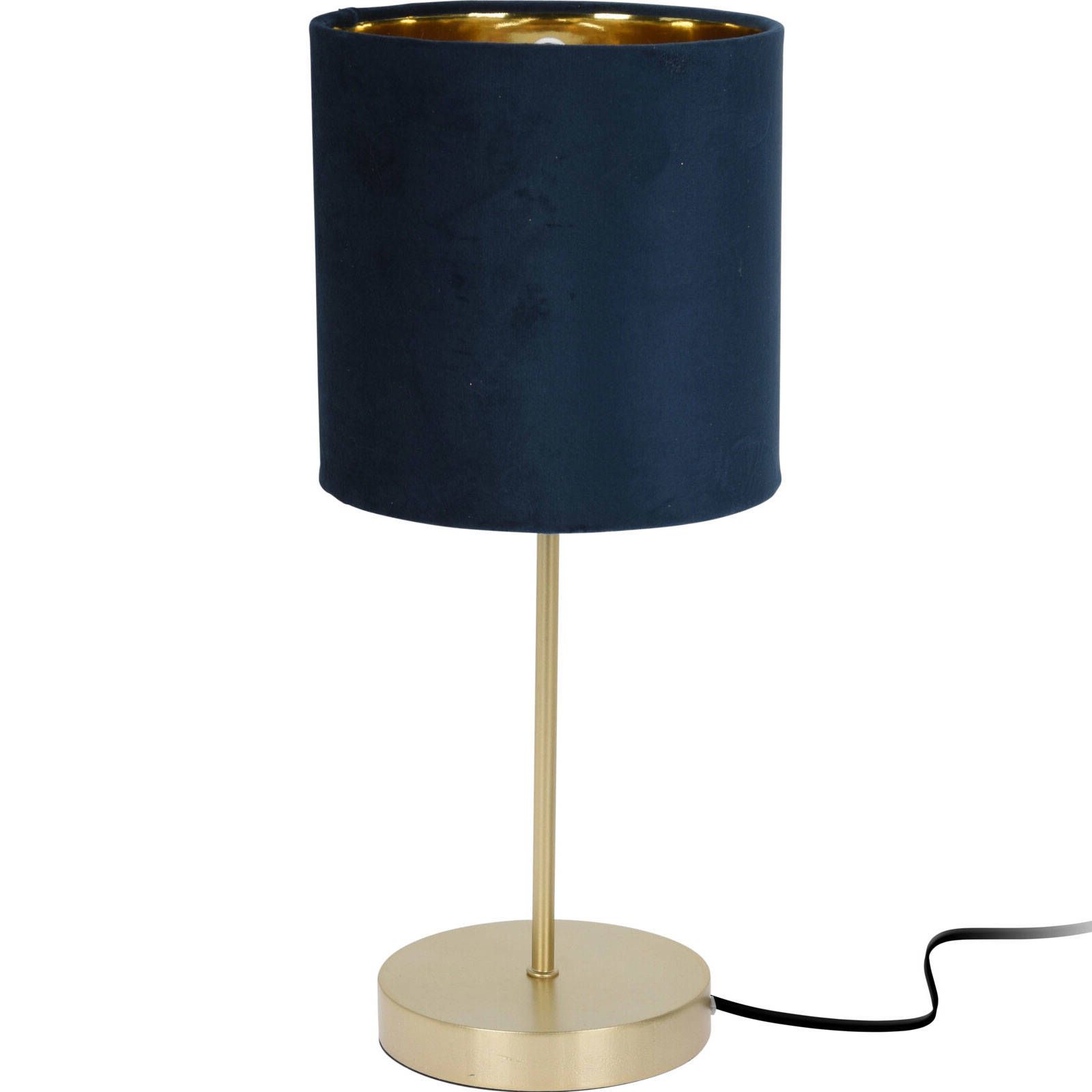 Stolní lampa s velurovým stínidlem, 18 x 42 cm, hnědá - EMAKO.CZ s.r.o.