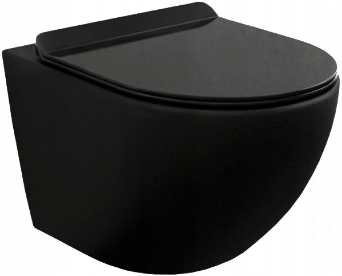 MEXEN - Lena Závěsná WC mísa včetně sedátka s slow-slim, z duroplastu, černá matná 30220185 - Hezká koupelna s.r.o.