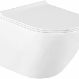 MEXEN - Lena Závěsná WC mísa včetně sedátka s slow-slim, duroplast, bílá 30220500
