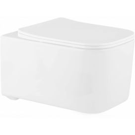 MEXEN - Elis Závěsná WC mísa včetně sedátka s slow-slim, duroplast, bílá 30910600