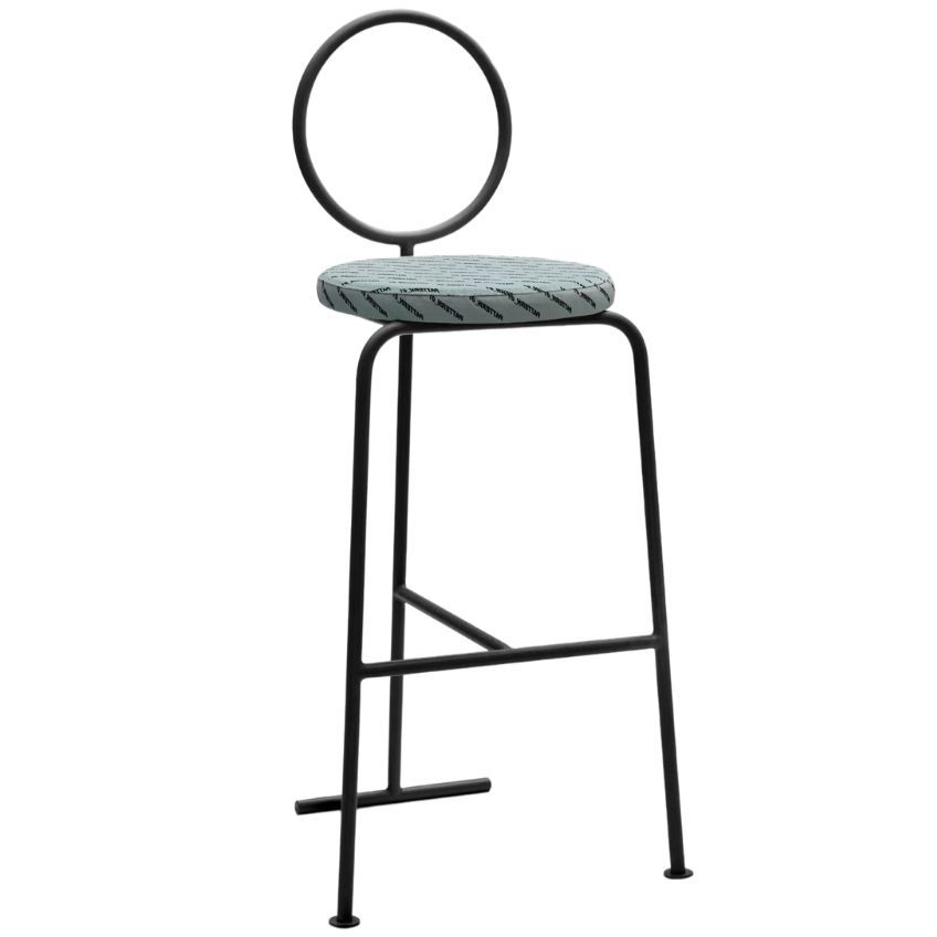 Marbet Style Černá kovová barová židle Marbet Fobos III. 80 cm - Designovynabytek.cz