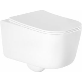 MEXEN - Stella Závěsná WC mísa včetně sedátka s slow-slim, duroplast, bílá 30680900