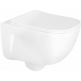 MEXEN - MARGO závěsná WC mísa včetně sedátka s slow-slim, duroplast, bílá 30420900