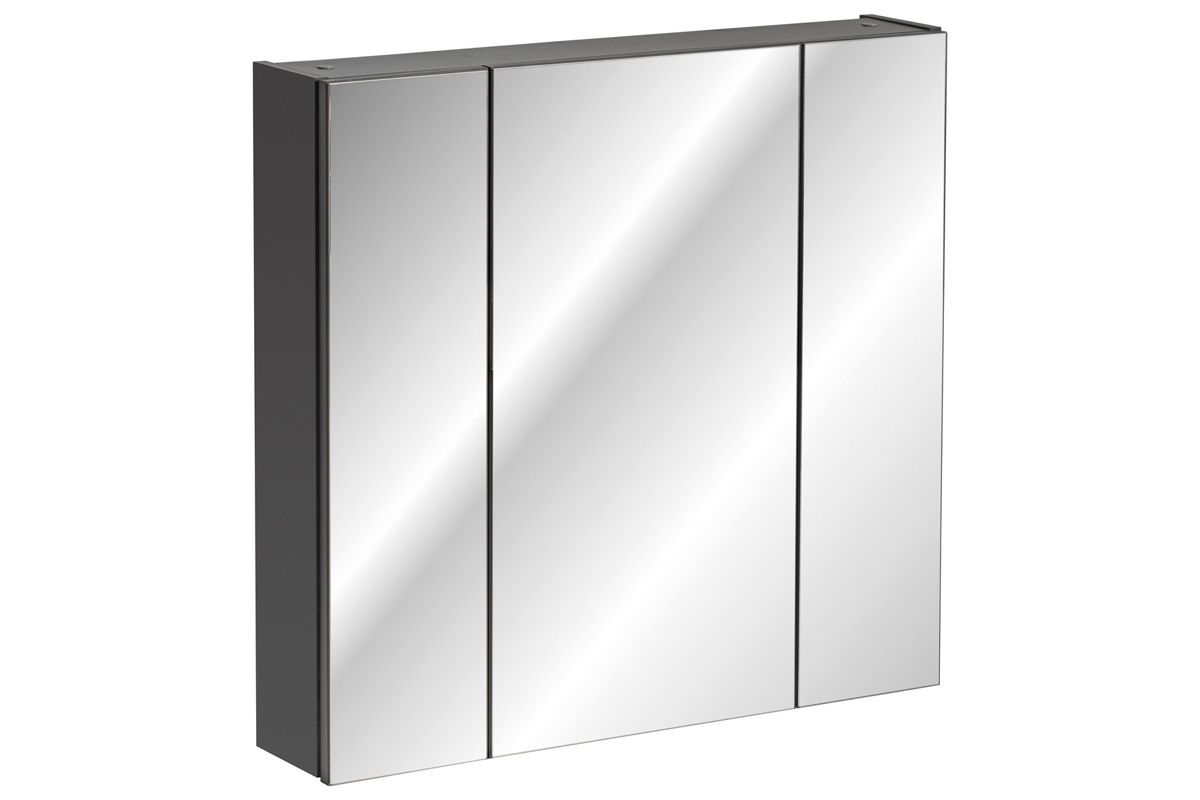 Skříňka zrcadlová do koupelny Monako Grey 841 Diamantový šedý - Nabytek-Bogart.cz