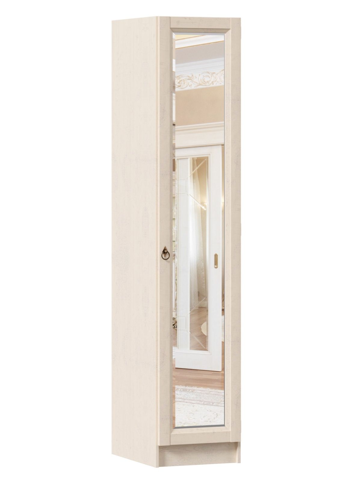Šatní skříň zrcadlová Annie 1D (hl.61cm) - dub provence - Nábytek Harmonia s.r.o.