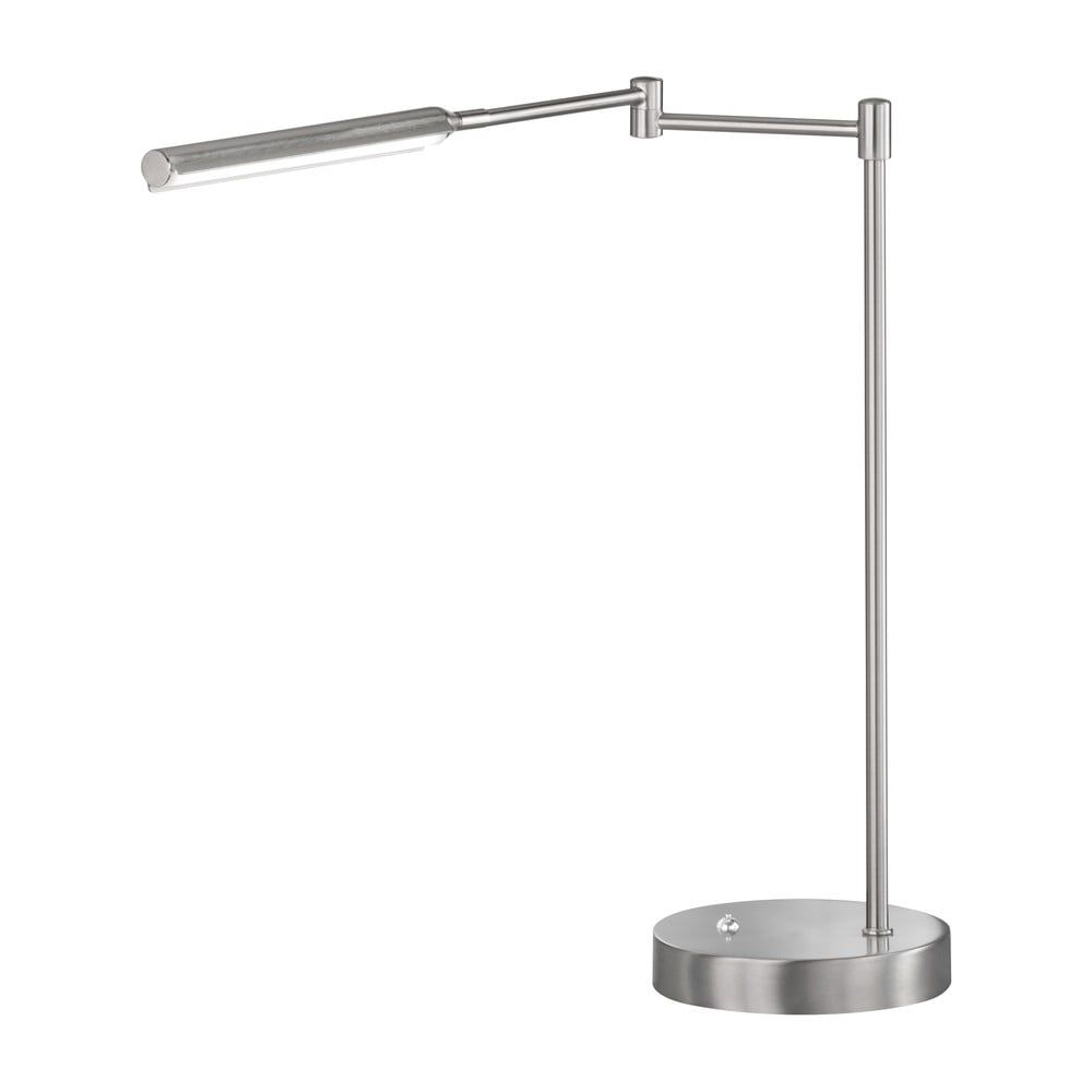 LED stolní lampa ve stříbrné barvě s kovovým stínidlem (výška 49 cm) Nami – Fischer & Honsel - Bonami.cz