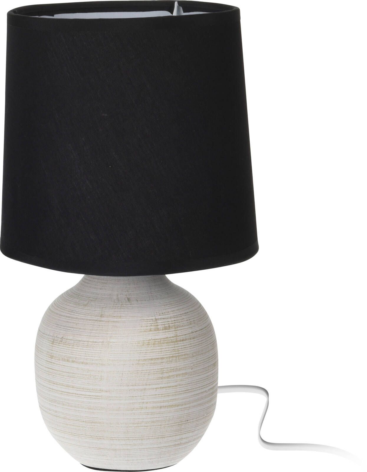 Home Styling Collection Černá stolní lampa s velurvým stínidlem, 25 cm - EMAKO.CZ s.r.o.
